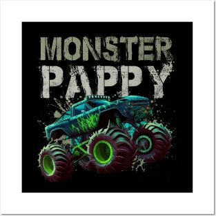 Monster Truck Pappy Family Matching Monster Truck Posters and Art